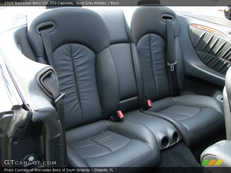 Steel Grey Metallic / Black 2009 Mercedes-Benz CLK 350 Cabriolet