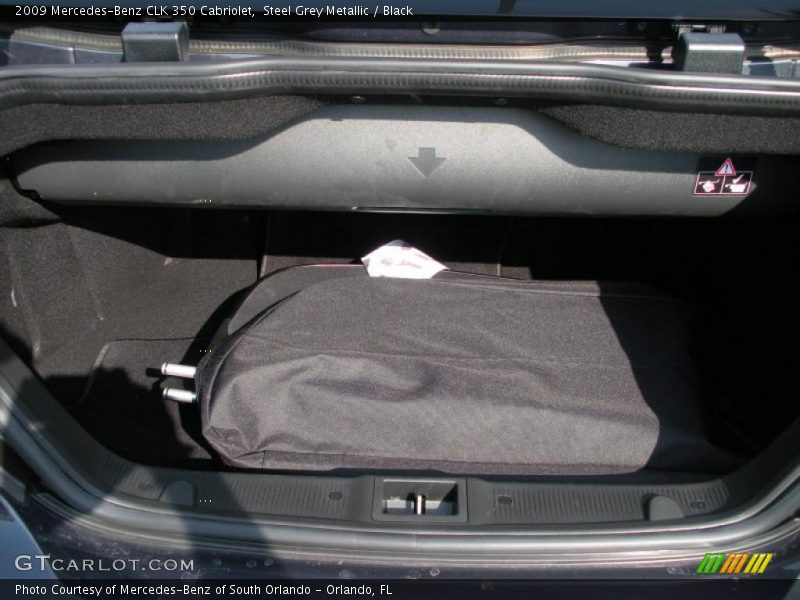 Steel Grey Metallic / Black 2009 Mercedes-Benz CLK 350 Cabriolet