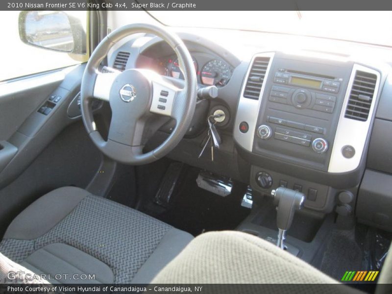 Dashboard of 2010 Frontier SE V6 King Cab 4x4
