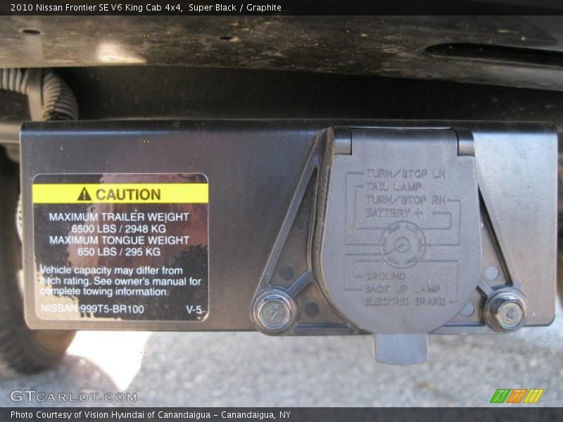 Super Black / Graphite 2010 Nissan Frontier SE V6 King Cab 4x4