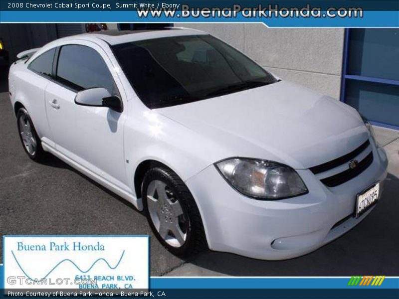 Summit White / Ebony 2008 Chevrolet Cobalt Sport Coupe