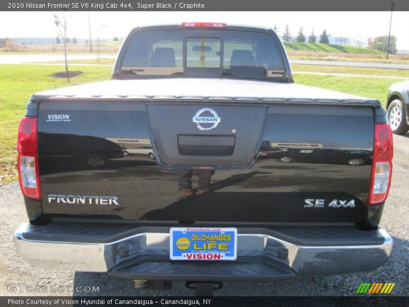 Super Black / Graphite 2010 Nissan Frontier SE V6 King Cab 4x4