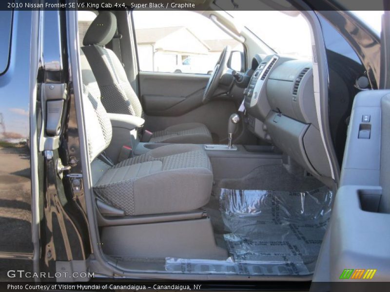 Super Black / Graphite 2010 Nissan Frontier SE V6 King Cab 4x4