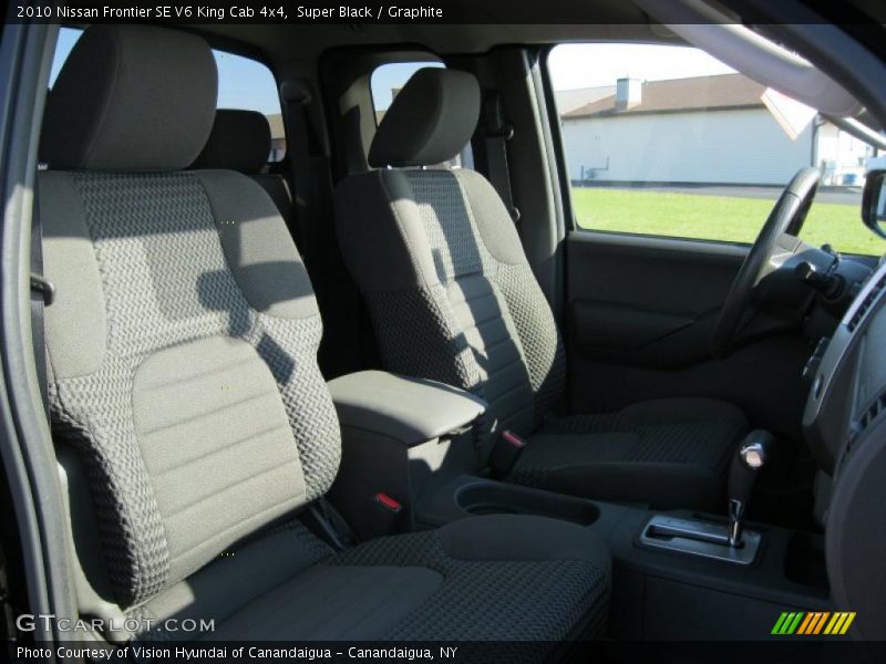 Super Black / Graphite 2010 Nissan Frontier SE V6 King Cab 4x4