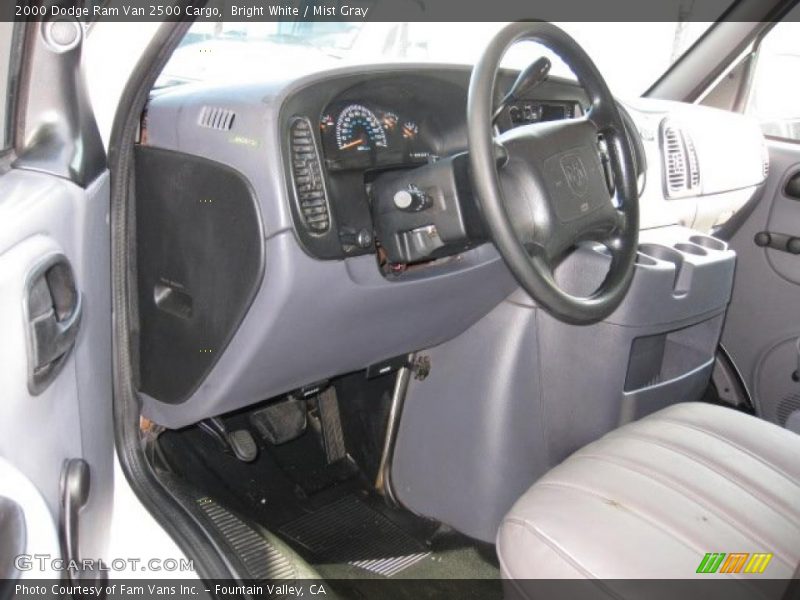 Mist Gray Interior - 2000 Ram Van 2500 Cargo 