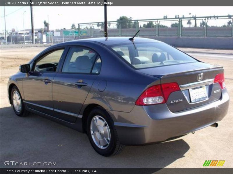 Polished Metal Metallic / Beige 2009 Honda Civic Hybrid Sedan