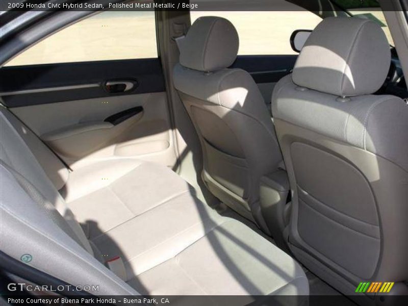 Polished Metal Metallic / Beige 2009 Honda Civic Hybrid Sedan