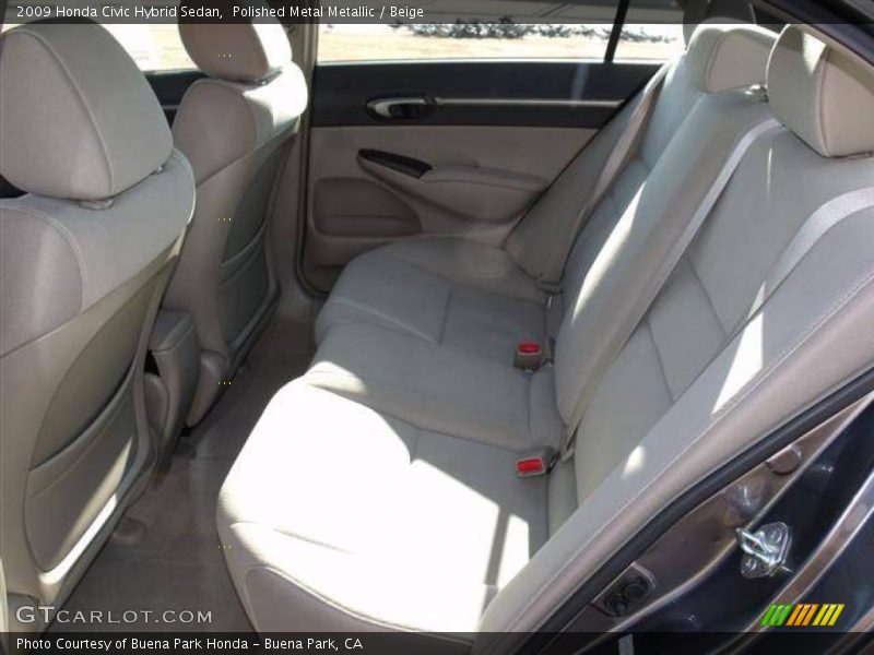 Polished Metal Metallic / Beige 2009 Honda Civic Hybrid Sedan