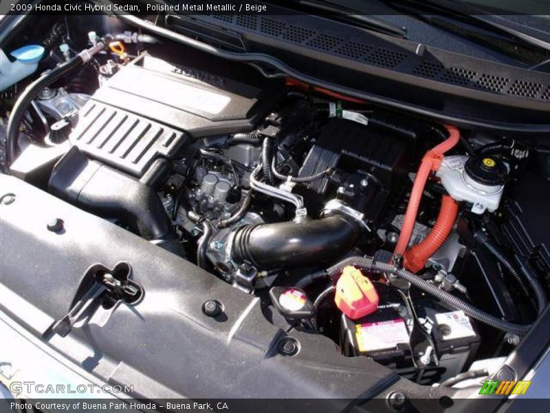 Polished Metal Metallic / Beige 2009 Honda Civic Hybrid Sedan