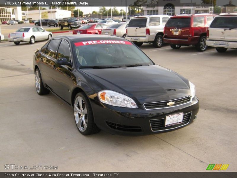 Black / Neutral Beige 2006 Chevrolet Impala LS