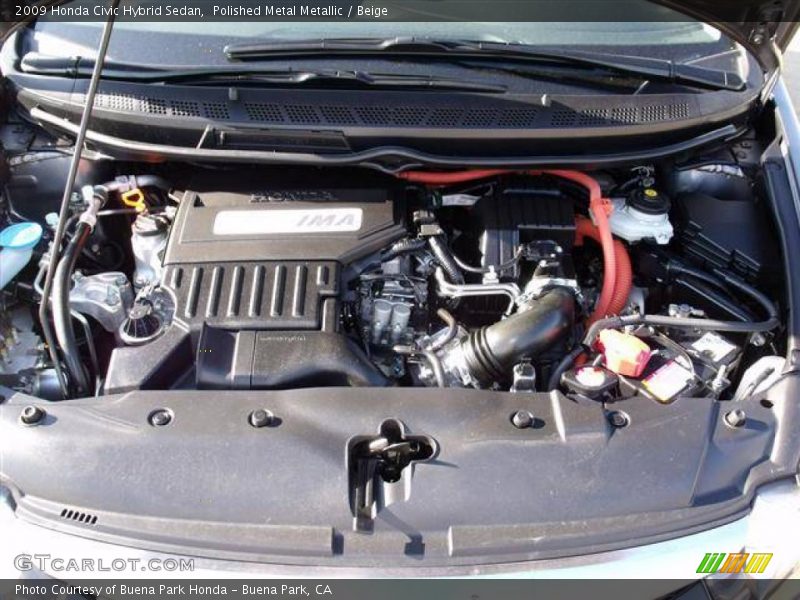 Polished Metal Metallic / Beige 2009 Honda Civic Hybrid Sedan