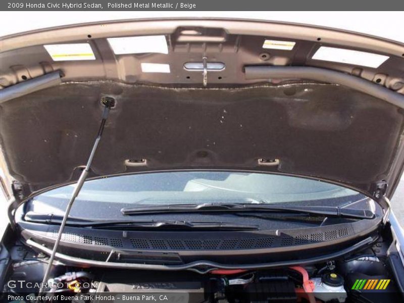 Polished Metal Metallic / Beige 2009 Honda Civic Hybrid Sedan