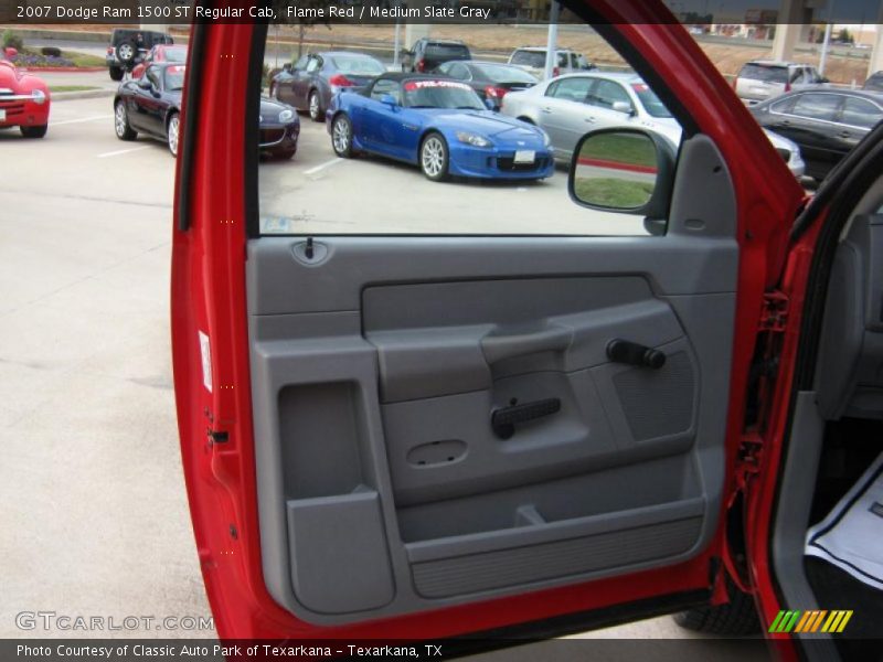 Flame Red / Medium Slate Gray 2007 Dodge Ram 1500 ST Regular Cab