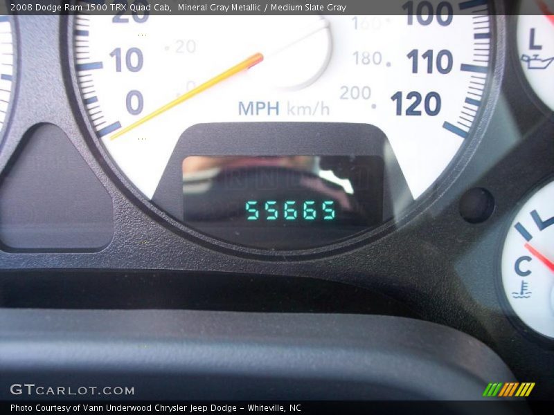 Mineral Gray Metallic / Medium Slate Gray 2008 Dodge Ram 1500 TRX Quad Cab