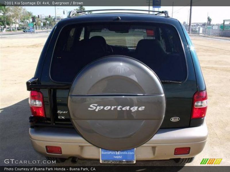 Evergreen / Brown 2001 Kia Sportage EX 4x4