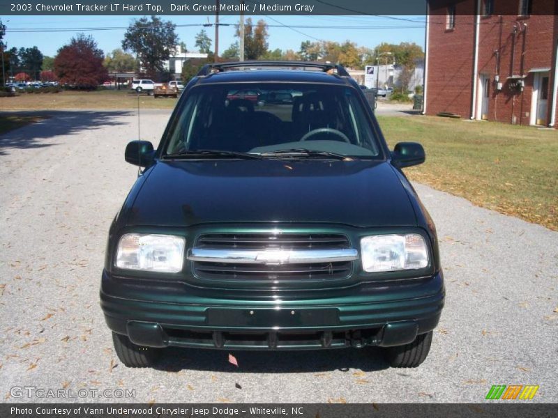 Dark Green Metallic / Medium Gray 2003 Chevrolet Tracker LT Hard Top