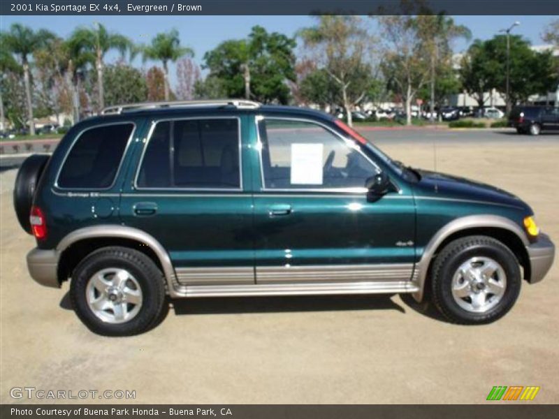 Evergreen / Brown 2001 Kia Sportage EX 4x4