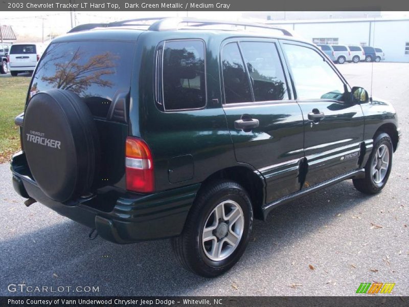 Dark Green Metallic / Medium Gray 2003 Chevrolet Tracker LT Hard Top