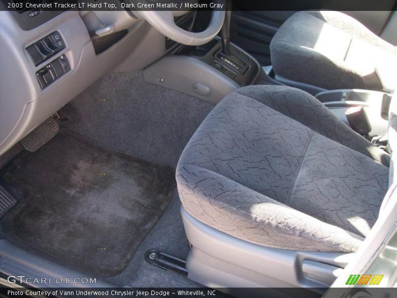 Dark Green Metallic / Medium Gray 2003 Chevrolet Tracker LT Hard Top