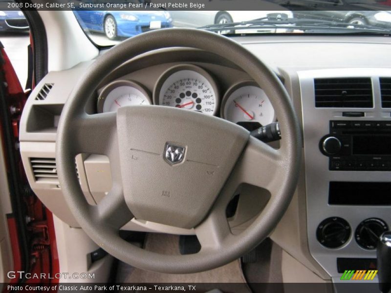 Sunburst Orange Pearl / Pastel Pebble Beige 2008 Dodge Caliber SE