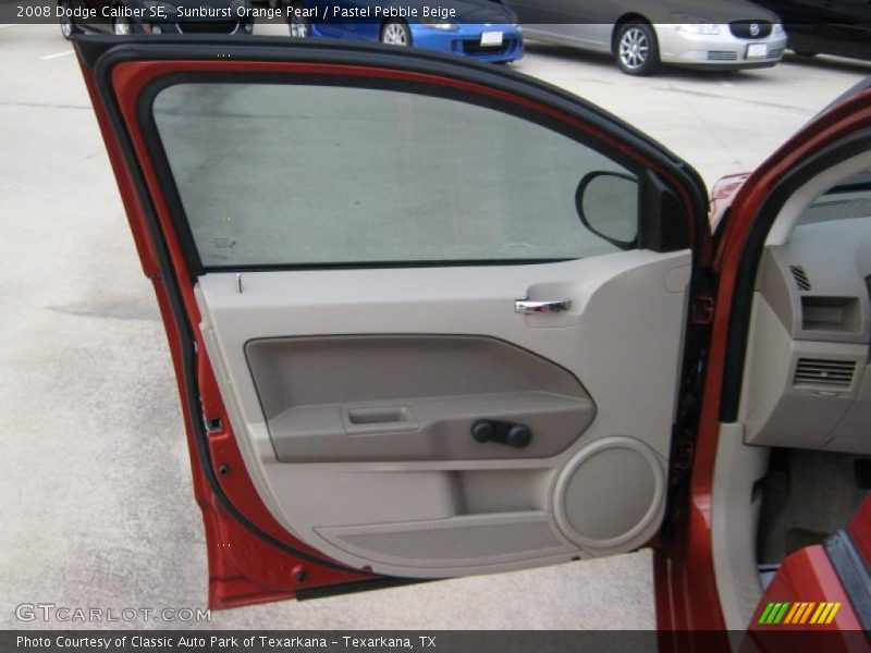 Sunburst Orange Pearl / Pastel Pebble Beige 2008 Dodge Caliber SE