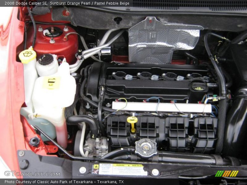Sunburst Orange Pearl / Pastel Pebble Beige 2008 Dodge Caliber SE