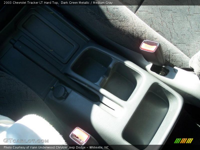 Dark Green Metallic / Medium Gray 2003 Chevrolet Tracker LT Hard Top