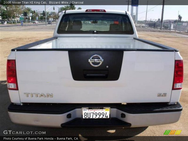 Blizzard White / Charcoal 2008 Nissan Titan XE King Cab