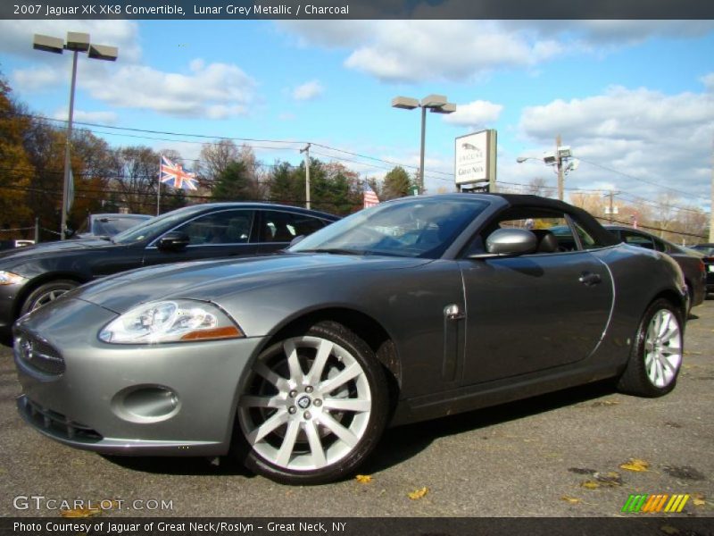 Lunar Grey Metallic / Charcoal 2007 Jaguar XK XK8 Convertible