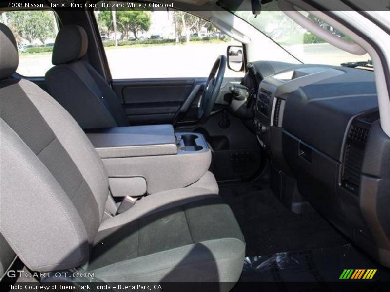 Blizzard White / Charcoal 2008 Nissan Titan XE King Cab