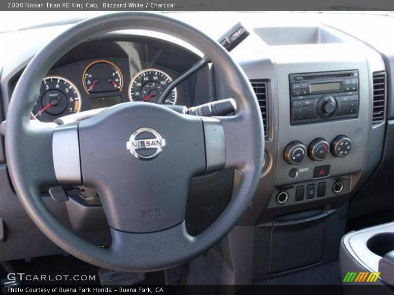 Blizzard White / Charcoal 2008 Nissan Titan XE King Cab