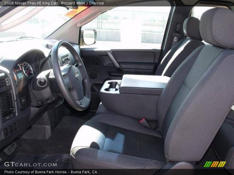 Blizzard White / Charcoal 2008 Nissan Titan XE King Cab