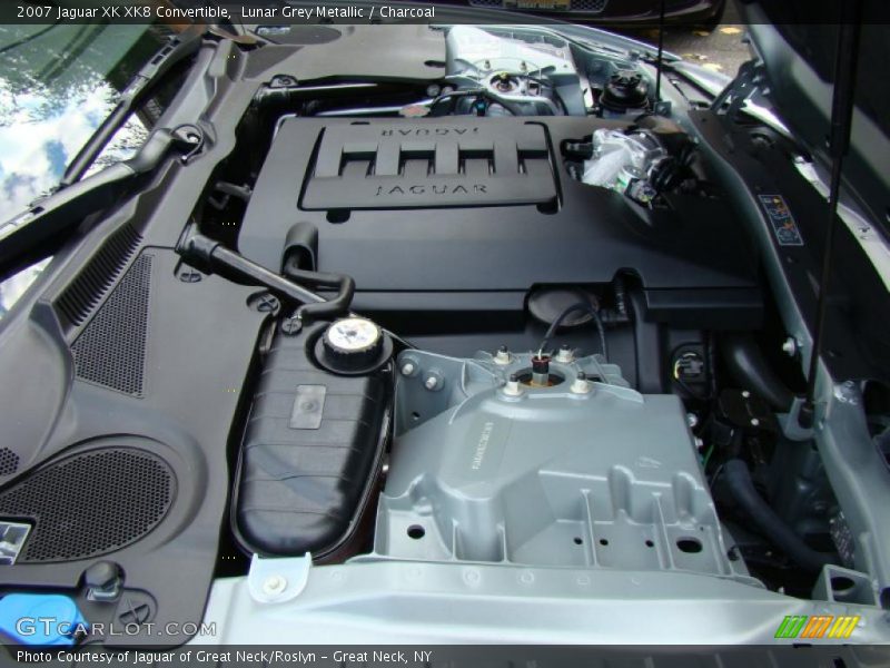Lunar Grey Metallic / Charcoal 2007 Jaguar XK XK8 Convertible