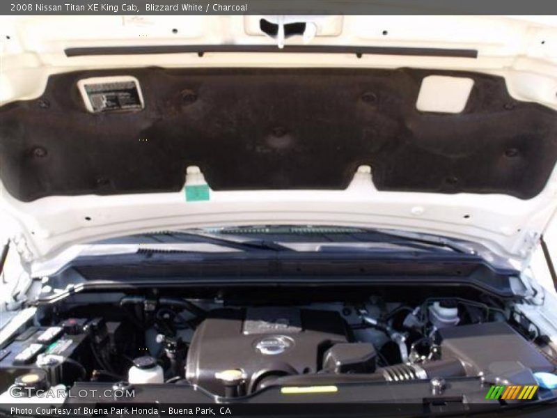 Blizzard White / Charcoal 2008 Nissan Titan XE King Cab