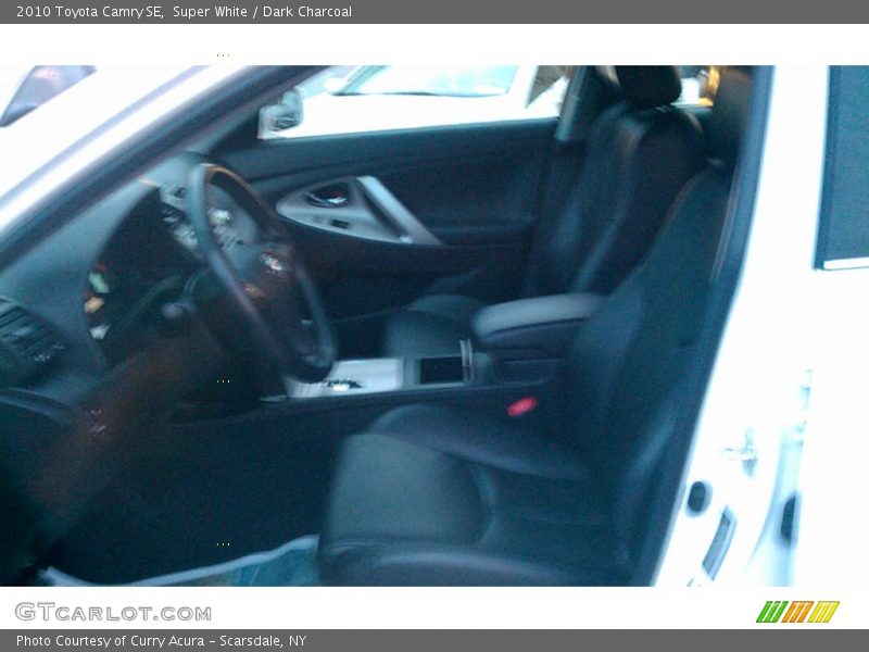 Super White / Dark Charcoal 2010 Toyota Camry SE