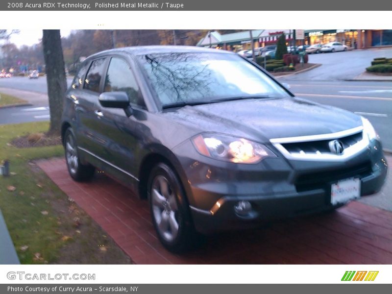 Polished Metal Metallic / Taupe 2008 Acura RDX Technology