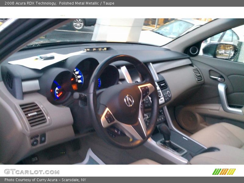Polished Metal Metallic / Taupe 2008 Acura RDX Technology