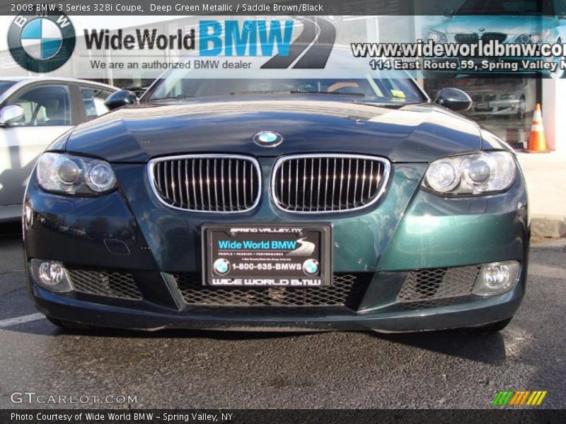 Deep Green Metallic / Saddle Brown/Black 2008 BMW 3 Series 328i Coupe