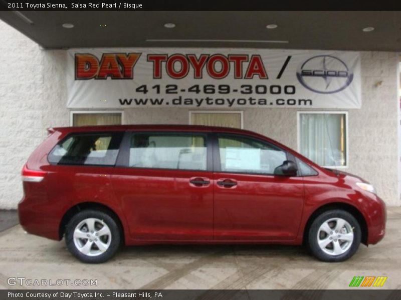 Salsa Red Pearl / Bisque 2011 Toyota Sienna