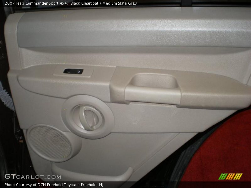Black Clearcoat / Medium Slate Gray 2007 Jeep Commander Sport 4x4
