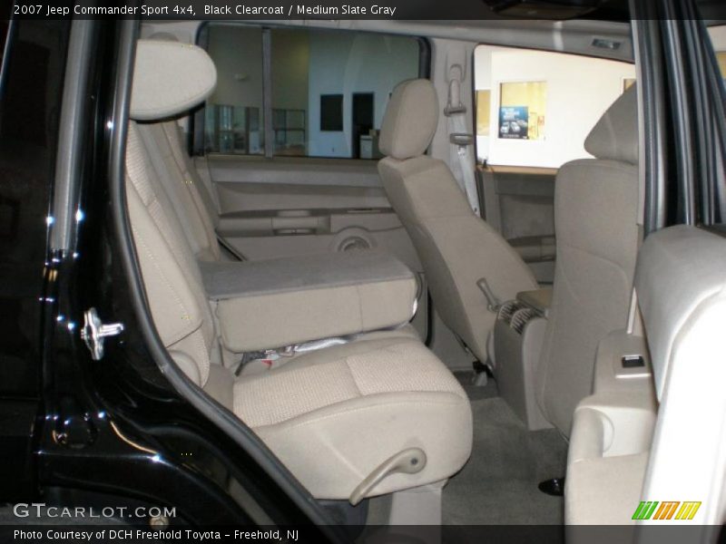 Black Clearcoat / Medium Slate Gray 2007 Jeep Commander Sport 4x4
