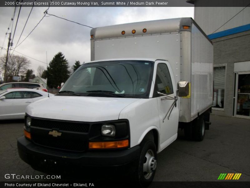 Summit White / Medium Dark Pewter 2006 Chevrolet Express 3500 Cutaway Moving Van