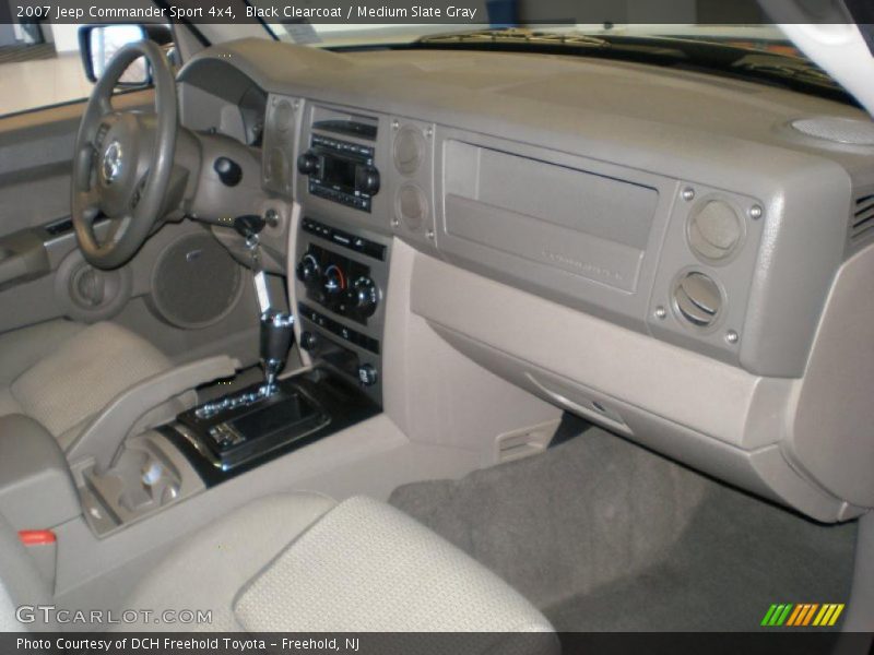 Black Clearcoat / Medium Slate Gray 2007 Jeep Commander Sport 4x4