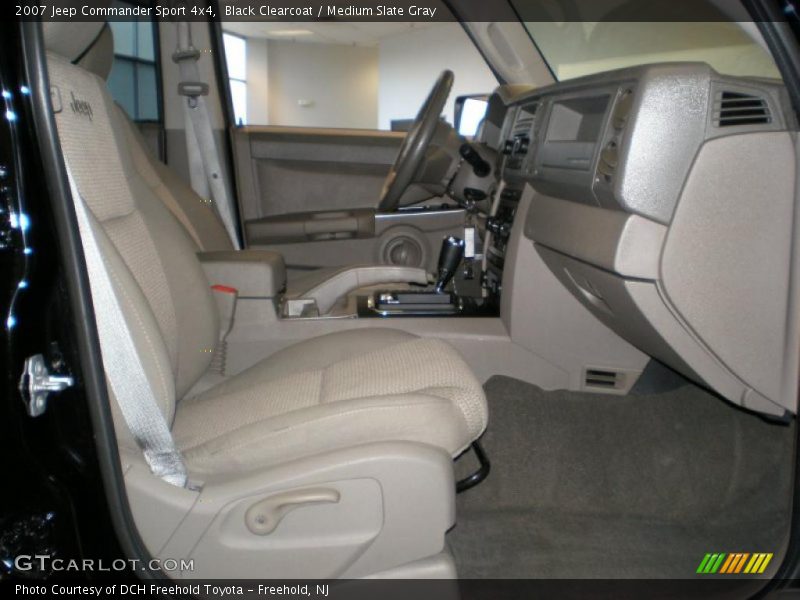 Black Clearcoat / Medium Slate Gray 2007 Jeep Commander Sport 4x4