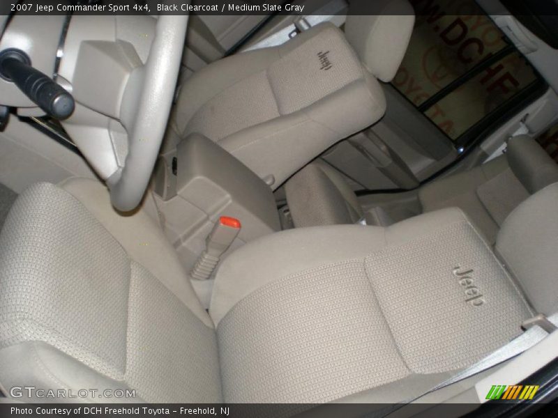 Black Clearcoat / Medium Slate Gray 2007 Jeep Commander Sport 4x4