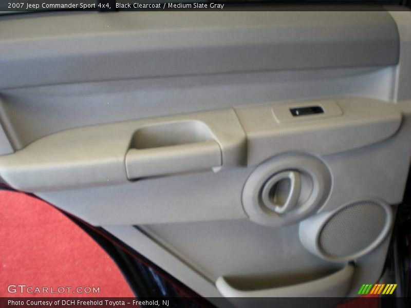 Black Clearcoat / Medium Slate Gray 2007 Jeep Commander Sport 4x4