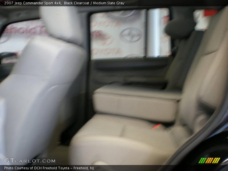 Black Clearcoat / Medium Slate Gray 2007 Jeep Commander Sport 4x4