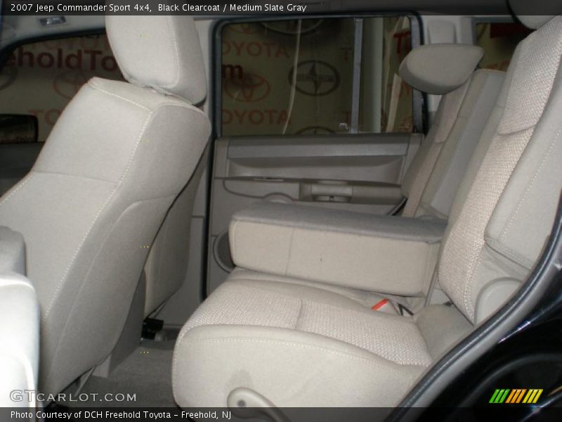 Black Clearcoat / Medium Slate Gray 2007 Jeep Commander Sport 4x4