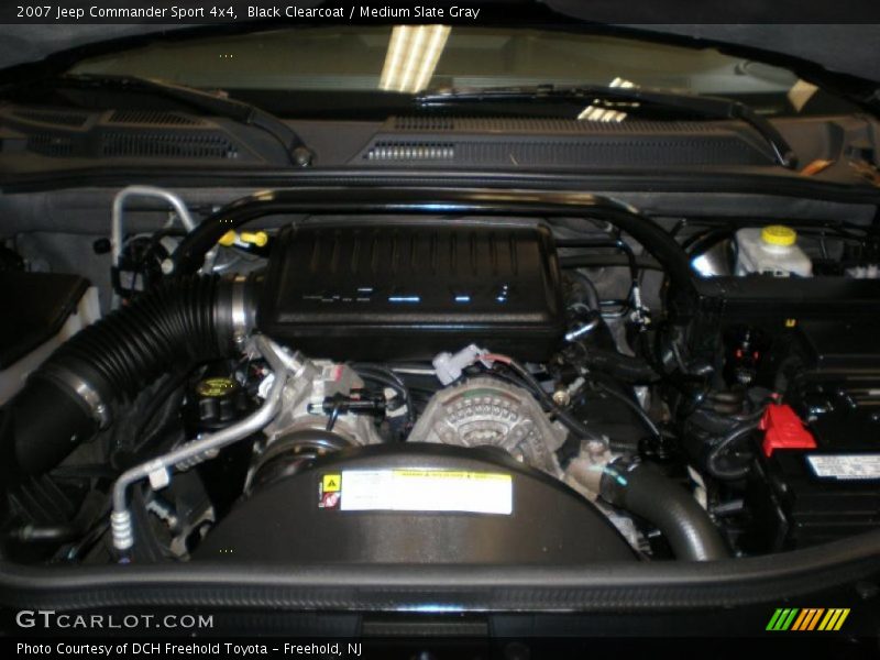 Black Clearcoat / Medium Slate Gray 2007 Jeep Commander Sport 4x4
