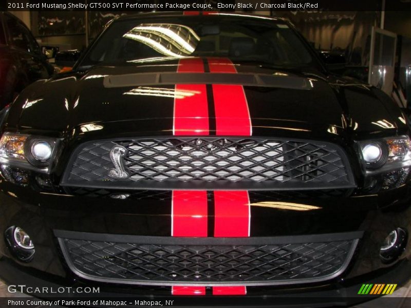Ebony Black / Charcoal Black/Red 2011 Ford Mustang Shelby GT500 SVT Performance Package Coupe